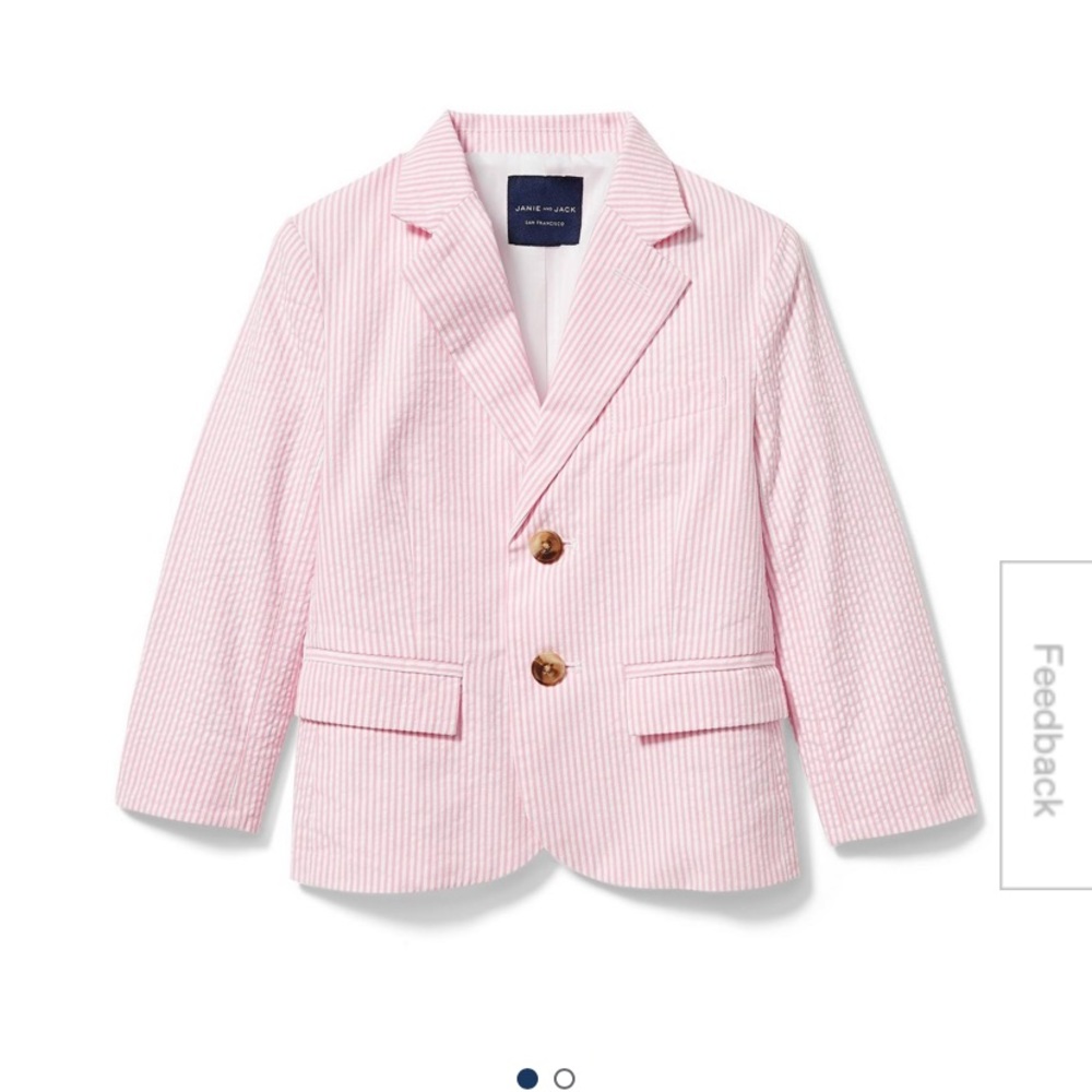 ISO: Janie and Jack Pink Seersucker Blazer